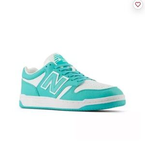 New Balance 480 Athletic Shoe - Airy Teal / White